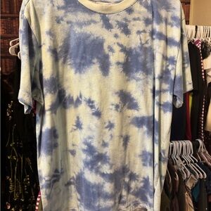 Original Use Blue and Cream Tie-Dye Men's Tee